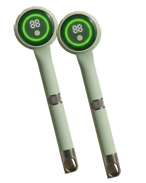 Two electric body scrubbers