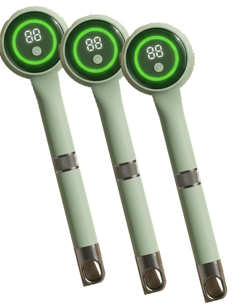 Three electric body scrubbers